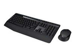 Imagen de Logitech Wireless Combo MK345 - Juego de teclado y ratón - inalámbrico  - 2.4 GHz - QWERTY español - negro, azul