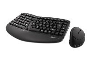 Imagen de Klip Xtreme - Keyboard and mouse set - Spanish  - Wireless - 2.4 GHz / USB - Black - Ergonomic-Compact