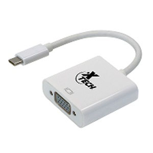 Imagen de Xtech - Display adapter - USB Type C  - VGA - White