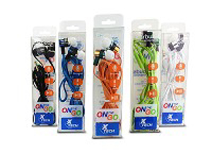 Picture of Xtech XTG-215 - Auriculares internos con micro - en oreja - cableado - conector de 3,5 mm