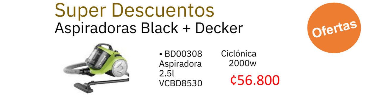 Aspiradoras Black and Decker en Oferta